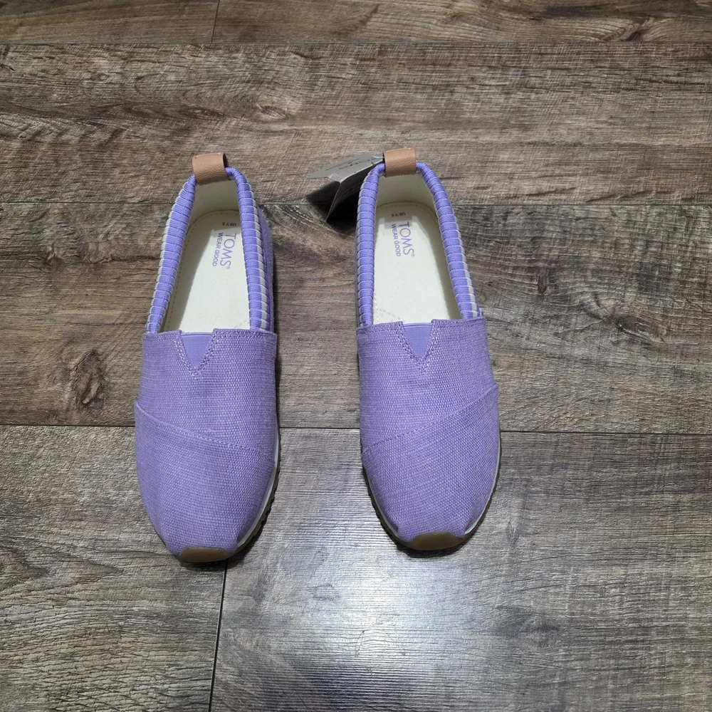 TOMS  Purple Slip-On Shoes Youth Girls 5Y